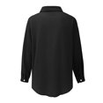 thumbnail image 5 of XFHLMJFF Women's Dress Solid Color Fashion Cotton Linen Pocket Beach Shirt Leisure Sundress, 5 of 8
