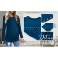 thumbnail image 3 of Solid Color Long Sleeved Women Maternity Shirt Pregnant Women Tops, 3 of 4