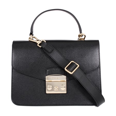 Furla - Furla Metropolis Ladies Small Black Onyx Leather Crossbody ...