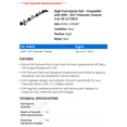 thumbnail image 2 of Right Fuel Injector Rail - Compatible with 2009 - 2017 Chevrolet Traverse 3.6L V6 LLT VIN D - AC Delco, 2 of 2