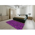 thumbnail image 4 of Ahgly Company Indoor Rectangle Patterned Dark Violet Purple Novelty Area Rugs, 8' x 12', 4 of 6