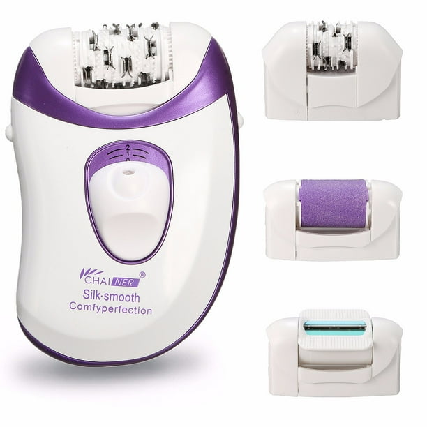 4 in 1 Rechargeable Electric Epilator Callus Remover Pumice Stone