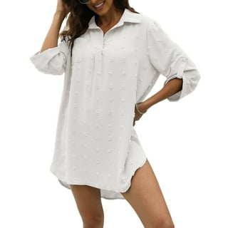 George - Women's Long-Sleeve Button-Down Shirt - Walmart.com