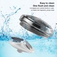 thumbnail image 5 of relayinert Rasoir Électrique pour Hommes Rechargeable IPX7 Étanche Sans Fil Portable Tondeuse à Cheveux Compacte Machine de Rasage de Barbe Noir 2 Ensembles, 5 of 5