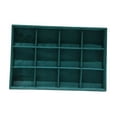 thumbnail image 2 of Organizador de bandejas de joyería apilables, contenedor de almacenamiento duradero, bandeja, vitrina para 35cmx24cmx3cm, 2 of 5