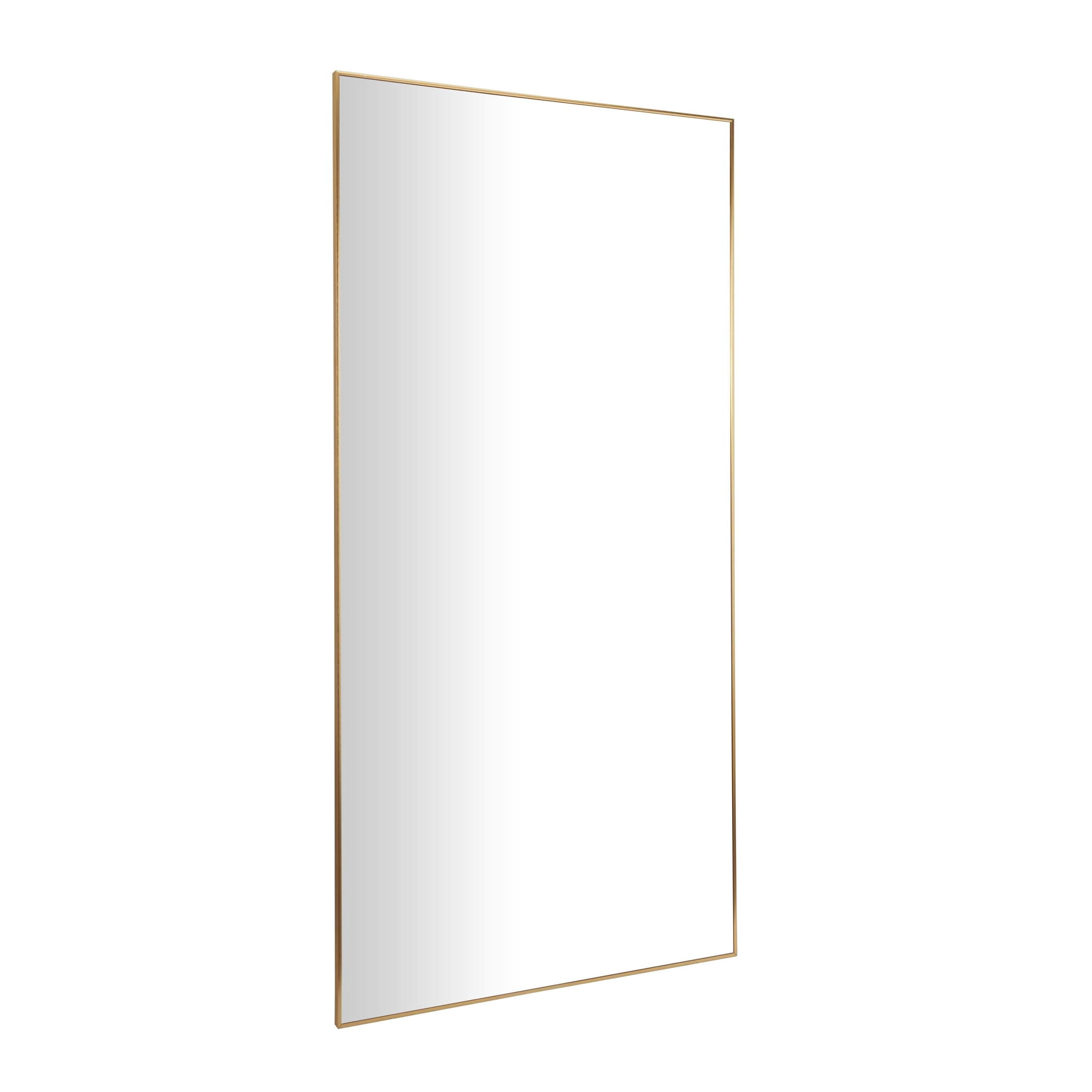 CosmoLiving by Cosmopolitan 40" x 79" Gold Wall Mirror with Thin Frame