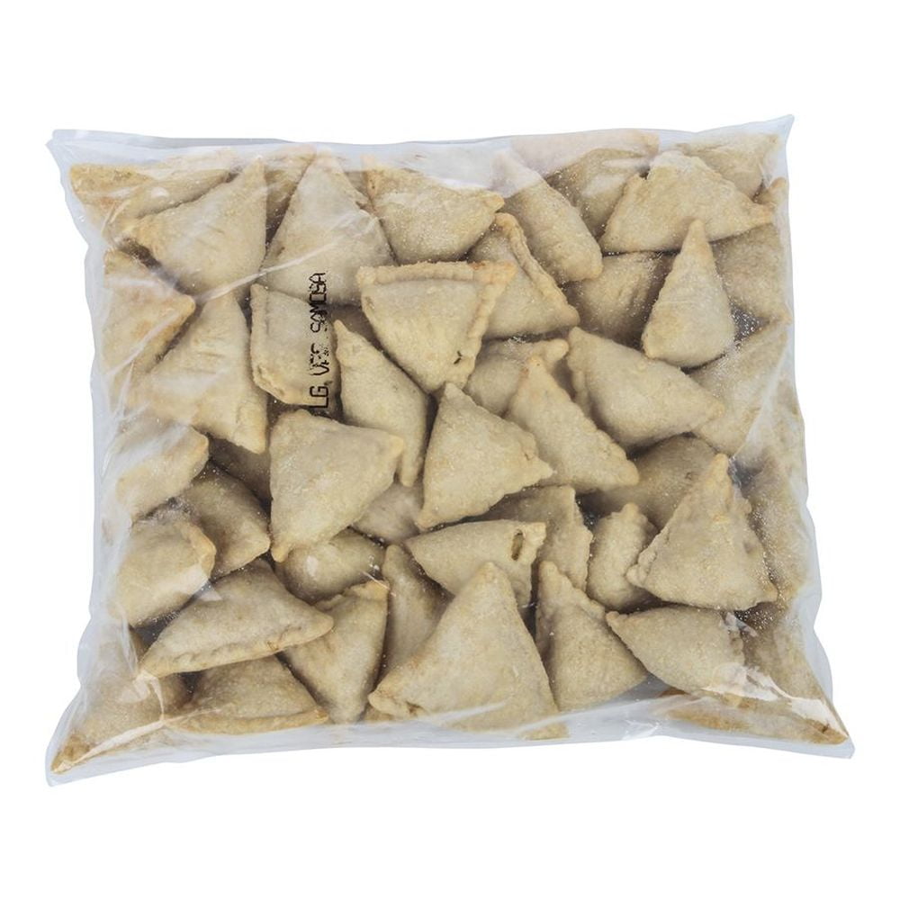 Monsoon Kitchens Large Vegetable Samosa, 4 Pound -- 2 per Case.