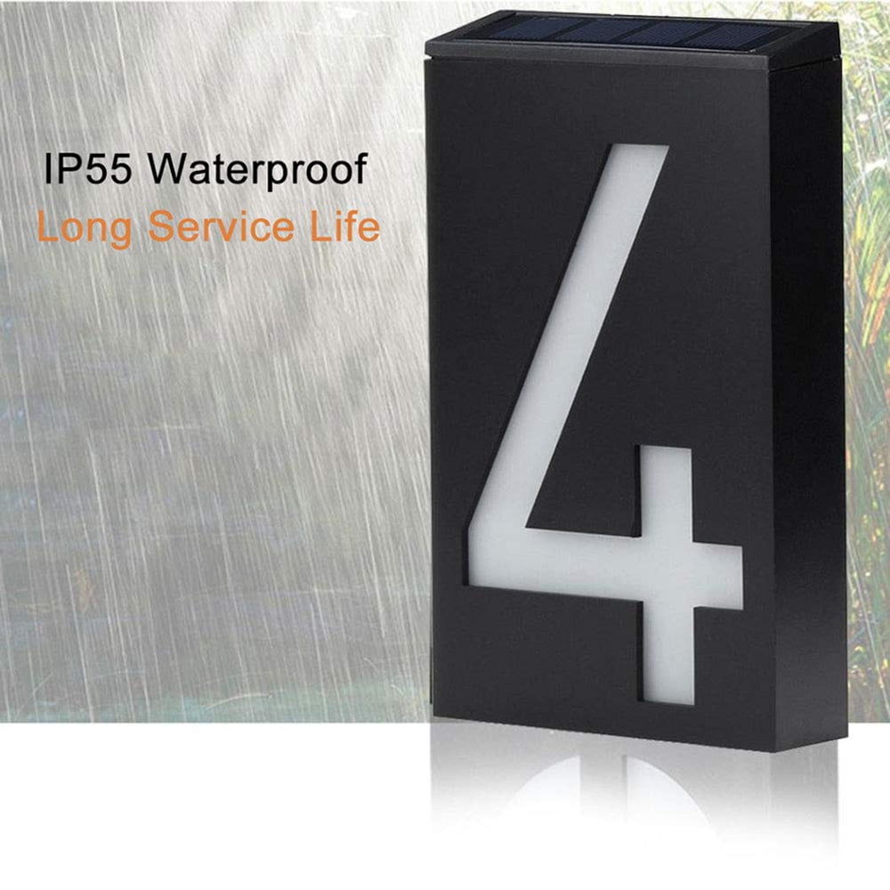 Solar Number Light,Solar House Number,Address Sign Light,Solar Powered