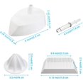 thumbnail image 2 of 4 Pieces Citrus Juicer Attachment, Include Reamer, Strainer Basket, Juicer Strainer Base, Juicer Shaft Lever Compatible with KitchenAid JE KN12AP Stand Mixer Citrus Juicer Replacement, 2 of 7
