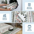 thumbnail image 6 of HOMERRY Floral Print Runner 2' x 6' for Hallway Modern Washable Throw Rugs for Kitchen Indoor Carpet, Beige Green, 6 of 6