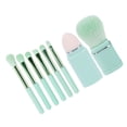 thumbnail image 1 of Juego De 8 Brochas De Maquillaje Con Estuche, Cerdas Suaves, Brocha Para Polvo, Sombras De Ojos, Brocha Retráctil Para Polvo, Mini Brochas De Maquillaje Portátiles Para Viajes(verde), 1 of 5