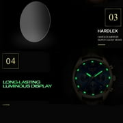 LIGE High End Luxury Mens Watch with Blue Face, 30M Waterproof
