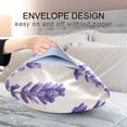 thumbnail image 4 of Yayeee Pillowcase Standard Size Set of 2 Satin Wrinkle Resistant Pillow Case, Lavender Pattern, 4 of 7