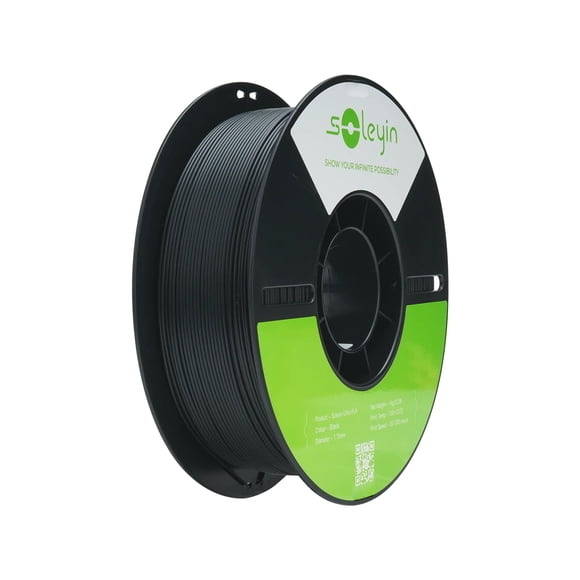Filamento Para Impresora 3D Creality Soleyin Ultra PLA 1.75mm Rollo 1kg , color Negro