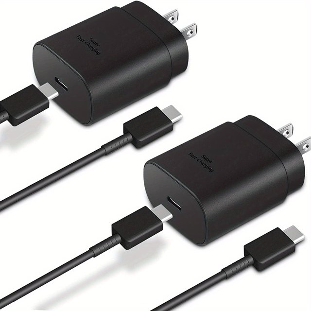 Cargador USB C Adaptador PD De 25 W Alimentación USB C PPS Carga Súper Rápida Con Cable De Carga Rápida Tipo C A C De 3,3 Pies Para Samsung Galaxy S22/S22 Ultra/S22 Plus/S21/S21 Ultra/S21/S20/S20 Ultr