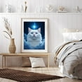 thumbnail image 6 of Diamond Art Kit for Adults, Celestial White Cat Starry Night Diamond Painting for Adults Beginners, 5D DIY Diamond Art Painting Kits, Colorful Diamond Painting Craft for Home Decor 12x16, 6 of 7