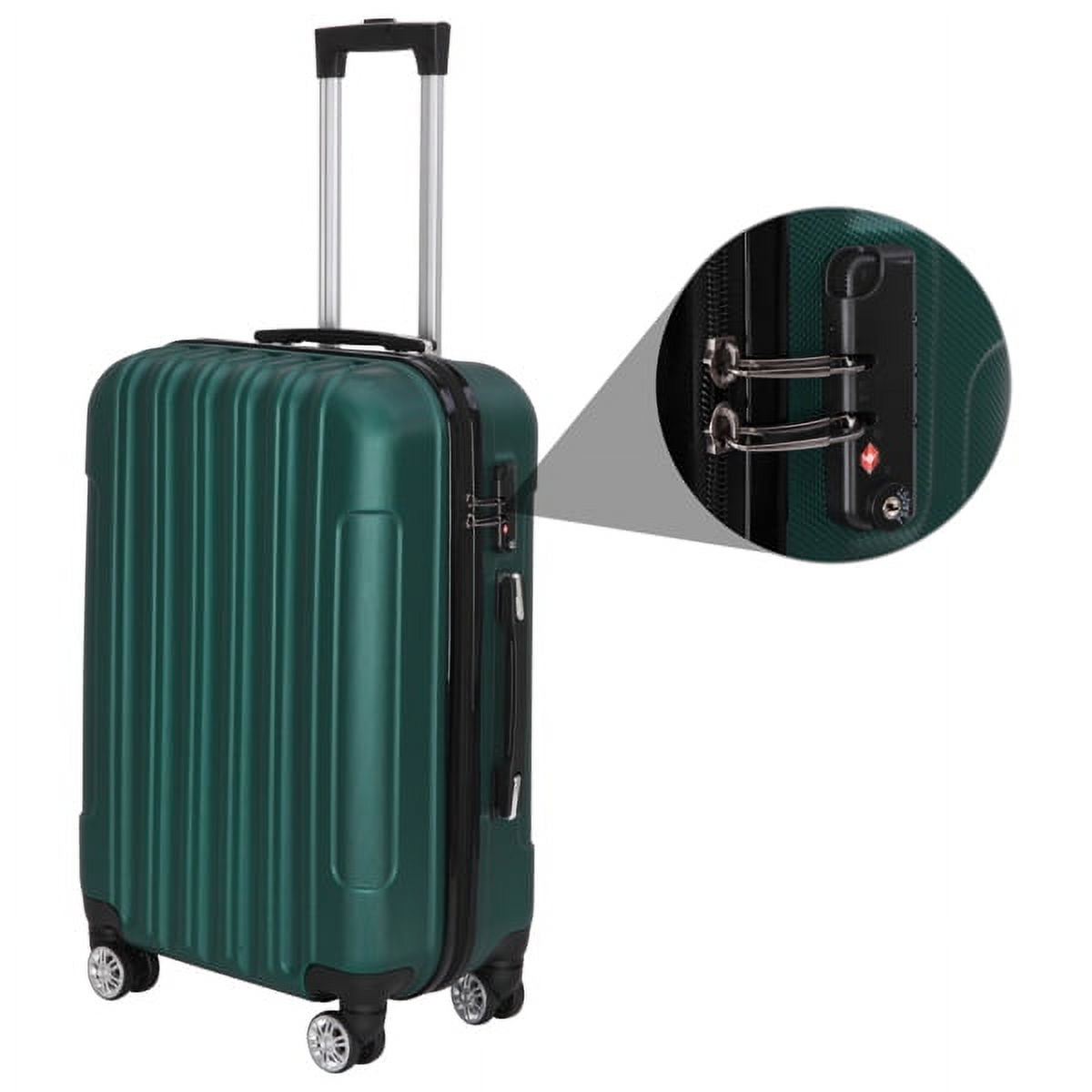 Cotinse Luggage Set Suitcase,3-In-1 Multifunctional Large Capacity Traveling Storage Suitcase Luggage Set,Dark Green