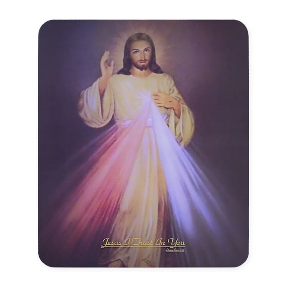 CafePress - Divine Mercy Gold Mousepad - Non-slip Rubber Mousepad, Gaming Mouse Pad