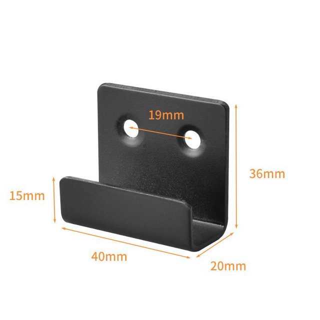 Gancho de pared de acero inoxidable, gancho para toalla de pared de baño, gancho de pared, gancho para toalla de pared de cocina, grande, negro + tornillos, tubo de expansión, 2 cápsulas cada uno