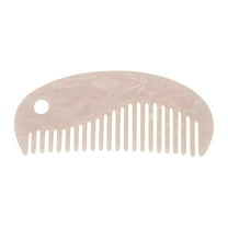 Unique Bargains 1 Pc Semicircular-shape Hair Comb White Acetate Sheet