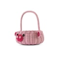 thumbnail image 3 of G6 Collection Hand Woven Pig Rattan Basket Decorative Home Decor Bin Organizer Storage Cute Handmade Handcrafted Gift Art Easter Decoration Wicker Piggy, 3 of 9