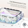 thumbnail image 4 of 2-in-1 Waterproof Bling Case for Apple Watch Series 9/8/7 45mm Screen Protector Case, Diamond Protective Face Cover iWatch Series 9/8/7 45mm Crystal Rhinestone Bumper Accessories Women,Colour, 4 of 5