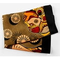 thumbnail image 2 of Phagun Brown Tribal African Pure Silk Printed&nbsp;Scarf&nbsp;Square Dupatta Head Neck Wrap Bandanas For Women, 2 of 6
