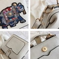 thumbnail image 4 of Designer Luxury Handbags Crossbody Bags Elephant Embroidered Bags for Women Leather Handbag Messenger Bag Purses Satchels, 4 of 4