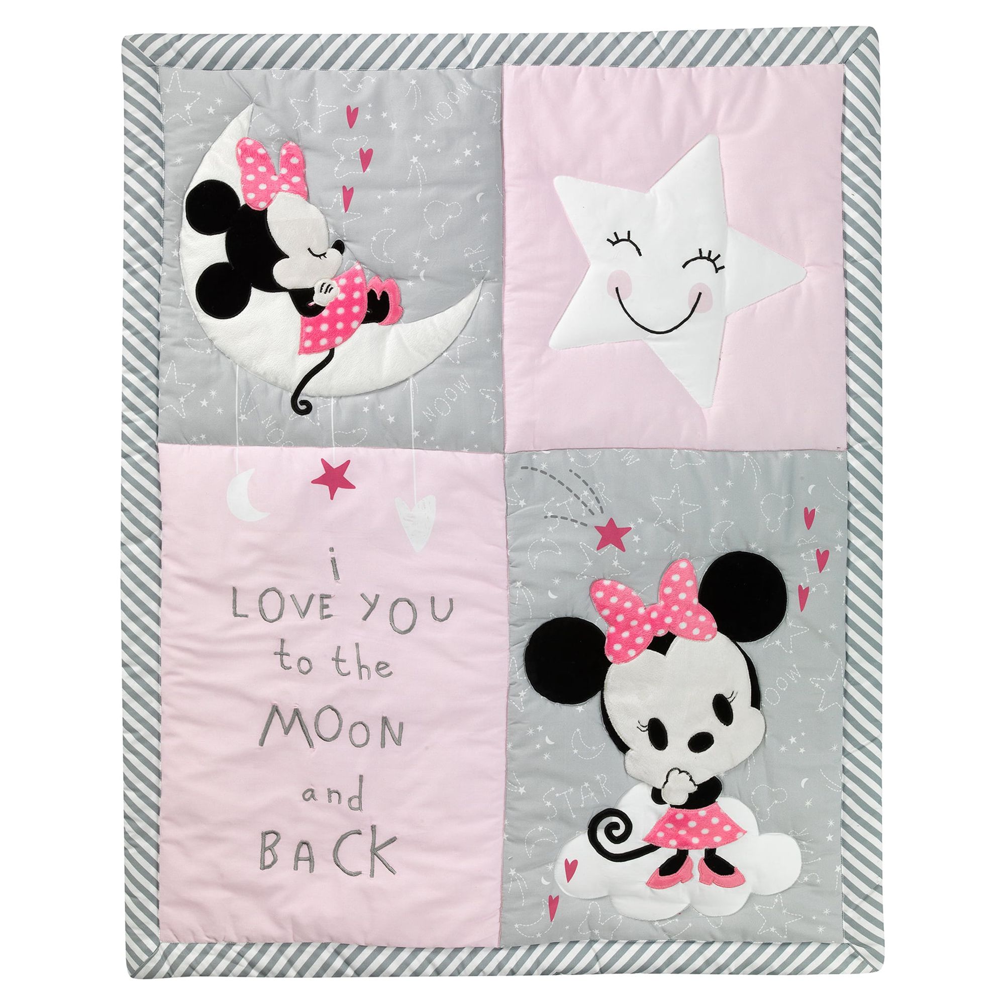 Disney Baby Minnie Mouse Pink 4-Piece Nursery Crib Bedding Set by Lambs & Ivy - image 3 of 8