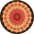 thumbnail image 1 of Ahgly Company Indoor Round Patterned DarkRed Area Rugs, 7' Round, 1 of 6