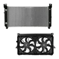 AutoShack Radiator Cooling Fan Assembly | Replacement for 2007-2013 Chevrolet Silverado 1500 2007-2013 GMC Sierra 1500 2007-2014 GMC Yukon 2007-2014 GMC Yukon XL 1500 | 2-PC