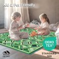 thumbnail image 4 of ODIKA 6'x9' Machine Washable Non-Slip Area Rug, Green Trellis Design Modern Non Skid High Traffic Rug, Green, 86477, 4 of 7