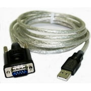 AYA 5Ft. USB 2.0 to Serial (9-pin) DB-9 RS-232 Adapter Cable w/FTDI FT232R USB UART Chipset