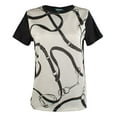 thumbnail image 3 of Women's Petite Stirrup Belt Print Shirt-B-PXS, 3 of 4