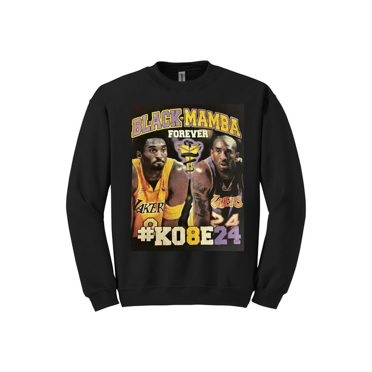 Kobe Bryant Mamba Forever Sweatshirt Size Large Black Graphic Lakers Ko8E24 Rare Comfort Colors Design Beautiful Unisex Sweatshirt Walmart