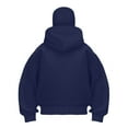 thumbnail image 4 of larppty Zip Up Hoodie, Hoodie with Face Mask Built in Balaclava,Ski Mask Balaclava Hoodies for Women (Navy, L), 4 of 5