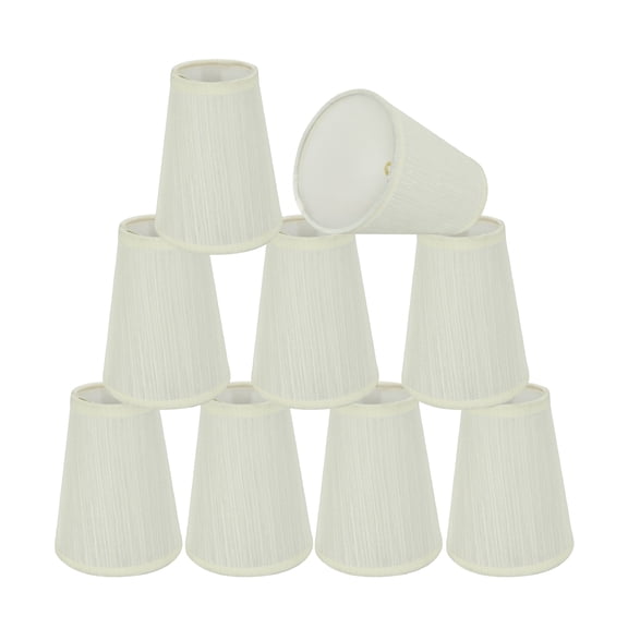 Aspen Creative Corporation 4'' Fabric Empire Candelabra Shade (Set of 9)