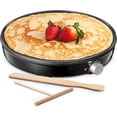 thumbnail image 1 of Crepe Maker Machine, Reemix Compact Pancake Griddle Precise Temperature Control, Nonstick 12&acirc;? Electric Griddle, Batter Spreader for Eggs, Pancake, 1 of 7