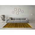 thumbnail image 3 of Ahgly Company Machine Washable Indoor Rectangle Abstract Yellow Contemporary Area Rugs, 4' x 6', 3 of 4