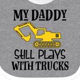 thumbnail image 4 of Inktastic Construction Daddy Still Plays with Trucks Boys or Girls Baby Bib, 4 of 4