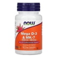 thumbnail image 1 of Vitamina d3 y k2 Now Mega D-3 & MK-7 Now Mega D-3 & MK-7, 1 of 2