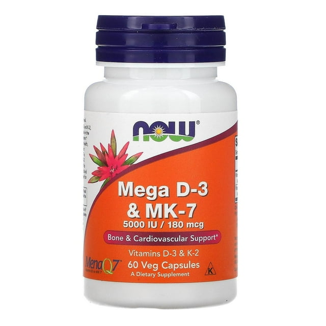 Vitamina d3 y k2 Now Mega D-3 & MK-7 Now Mega D-3 & MK-7