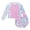 Multicolour, variant on lnmuld Girls 2 Piece Long Sleeve Zip Rash Guard Swimsuit Set Color:Multicolour,Size:4-5 Years