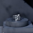 thumbnail image 6 of Rosec Jewels Lab Grown Diamond Wrap Ring for Women - EF-VS Quality Certified Diamond Ring - Ready to Gift, 14K White Gold, US 8.00, 6 of 7