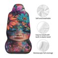 thumbnail image 5 of Sikiie Bohemian Colorful Flower Woman Car Seat Protector 2 Pack Car Seat Cushion Mat, Car Seat Covers for SUV, Truck, Van, 5 of 7
