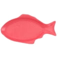 thumbnail image 1 of 1PC Ceramic Tableware Creative Plate Fish Shaped Dish Storage Fish Pan for Restaurant Home Dinner (11inch, Red), 1 of 8