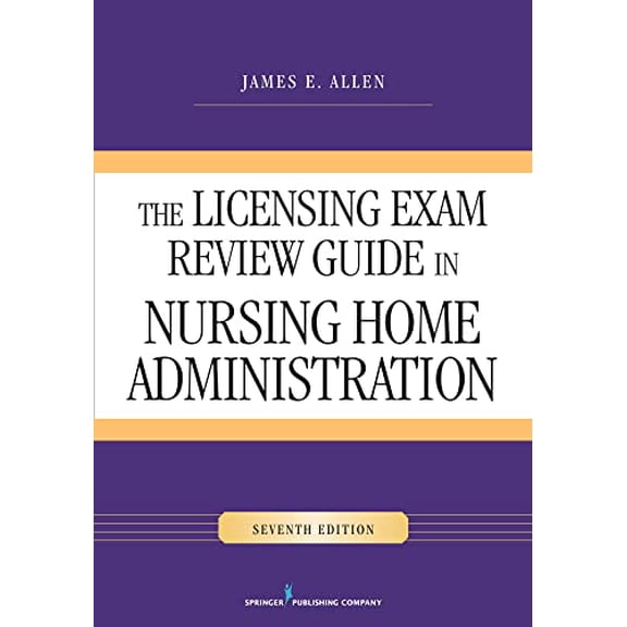 Pre-Owned Licensing Exam Review Guide in Nursing Home Administration (Paperback) 0826129188 9780826129185