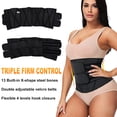 thumbnail image 5 of QRIC Neoprene Sauna Waist Trainer Corset Sweat Belt for Women Compression Cincher Band Workout Fitness Back Support, 5 of 6
