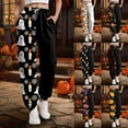 thumbnail image 2 of adviicd Women's Novelty Halloween Pants | Baggy Comfy Sweatpants for Spooky Season (Purple, L), 2 of 7