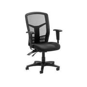 Lorell Executive High-back Mesh Chair Black Fabric Seat - Gray Back - Black Steel, Plastic Frame - 5-star Base - 21 Seat Width x 19.50 Seat Depth - 28.5 Width x 28.5 Depth x 45 Height - 1 Each